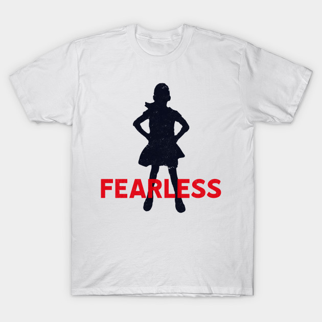 Fearless Girl Silhouette T-Shirt-TOZ